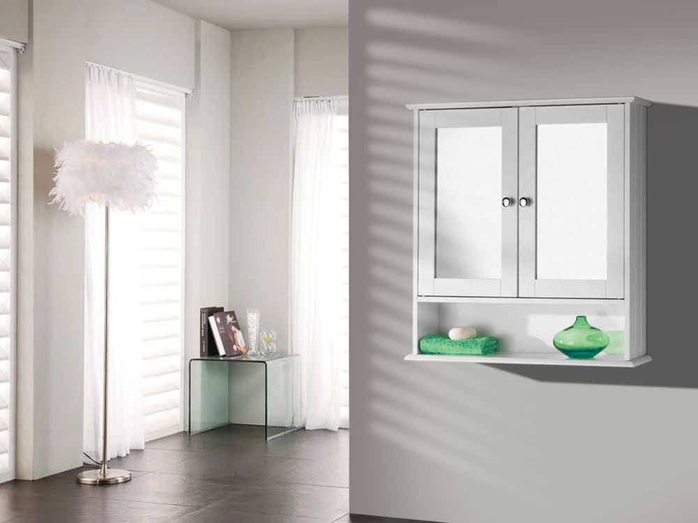 Bathroom Wall-Mounted Cabinet with Mirror