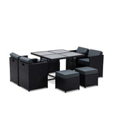 Genoa 9-Piece Aluminium Outdoor Dining Set