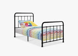Darcy Single Bed Frame - Metal Black