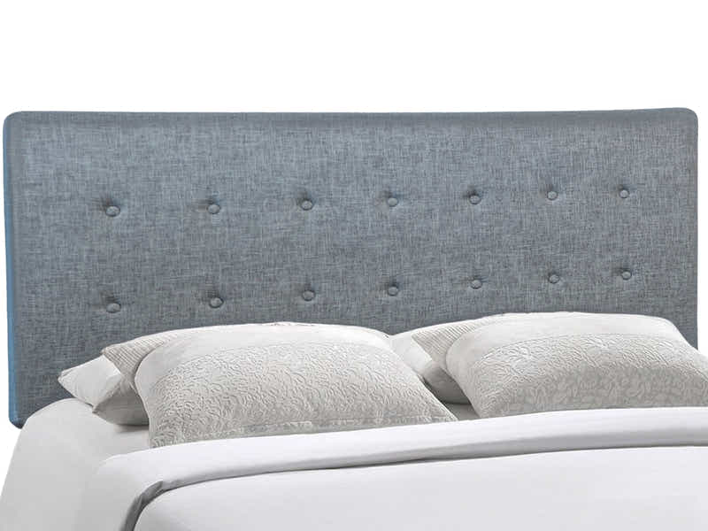 Freddy Linen Headboard Bluish Grey - Double