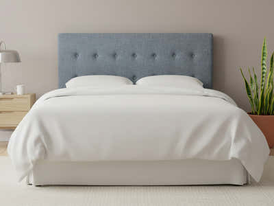 Freddy Linen Headboard Bluish Grey - Queen