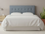 Freddy Linen Headboard Bluish Grey - Queen