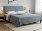 Freddy Linen Headboard Bluish Grey - Queen