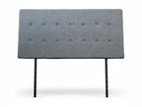Freddy Linen Headboard Bluish Grey - Queen