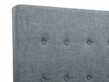 Freddy Linen Headboard Bluish Grey - Queen