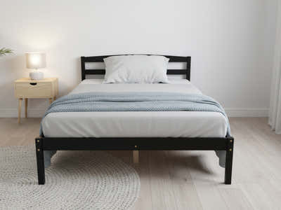 DS Wayford Bed Frame Black - King Single