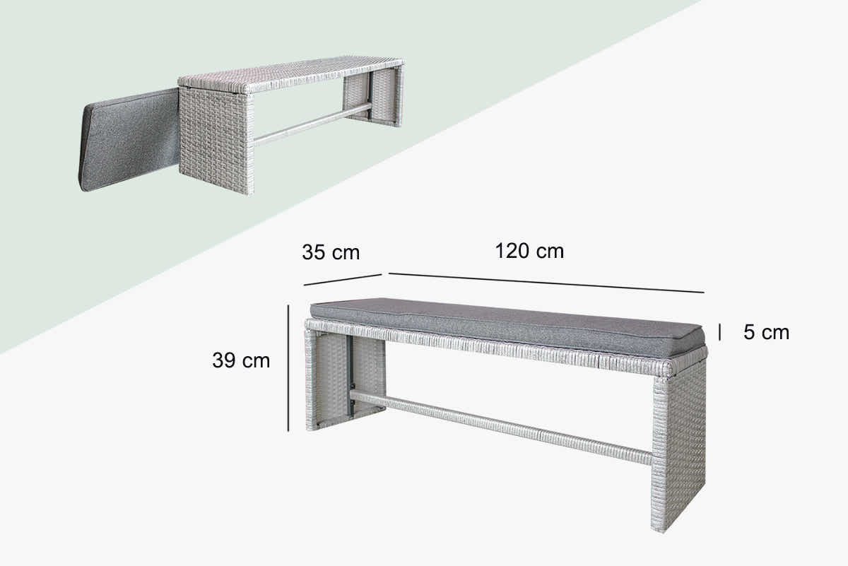 Catania 4-Piece Steel Outdoor Dining Set