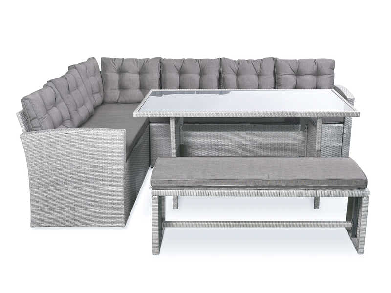 Catania 4-Piece Steel Outdoor Dining Set