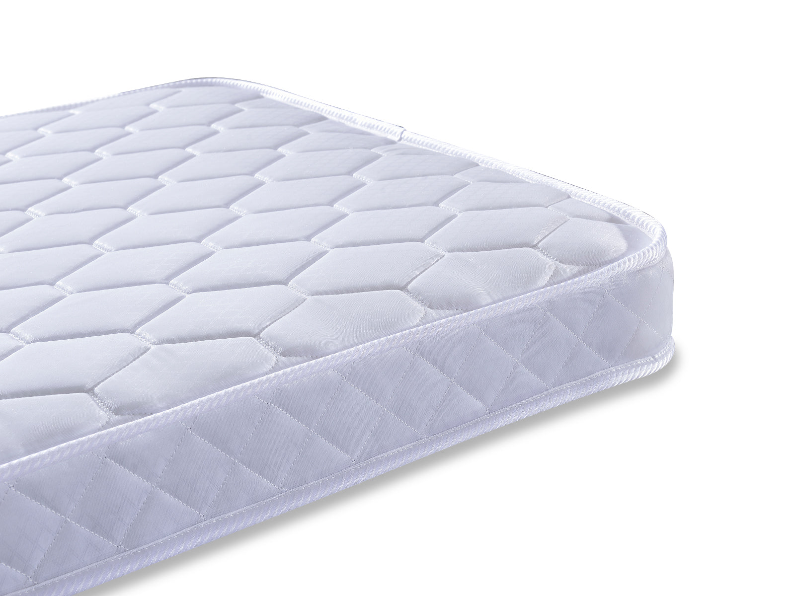 DS Sovo White Bed with Bonnell Mattress Combo - King Single