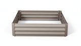 Galvanized Steel Garden Bed 120x120x30 cm