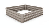 Galvanized Steel Garden Bed 120x120x30 cm
