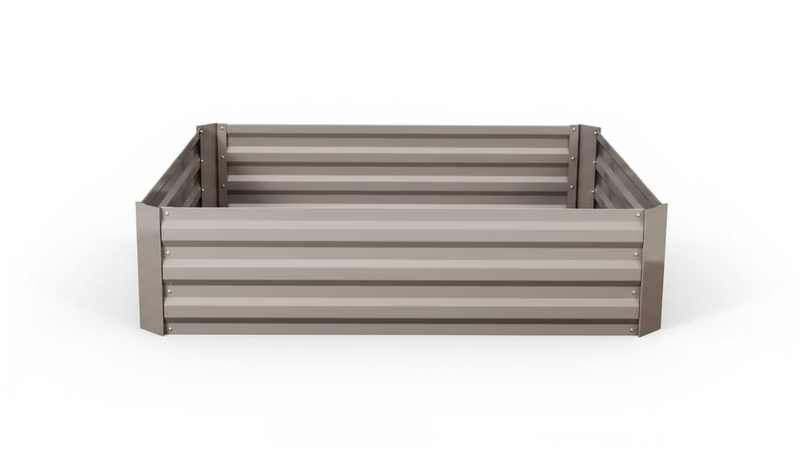 Galvanized Steel Garden Bed 120x120x30 cm