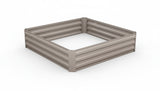 Galvanized Steel Garden Bed 120x120x30 cm