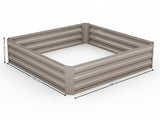 Galvanized Steel Garden Bed 120x120x30 cm