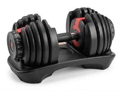 Adjustable Dumbbell Black & Red - 24 kg