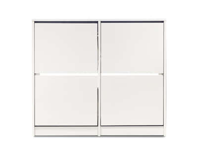 Enkel 4-Drawer Shoe Rack - White