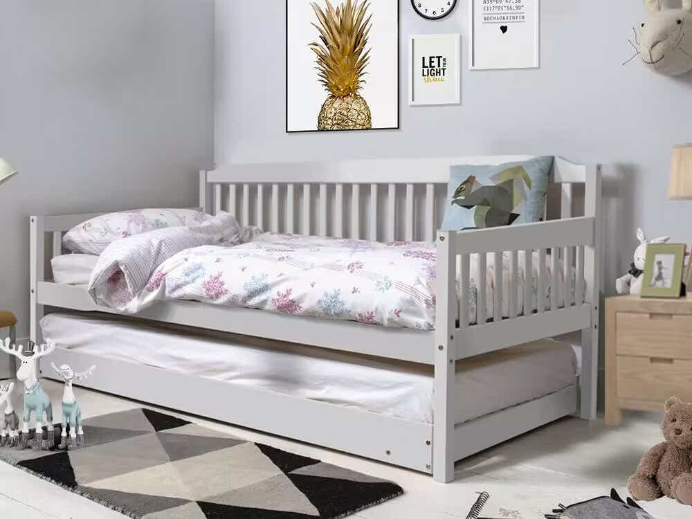 Karlan Daybed with Trundle - White