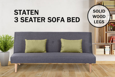 DS Staten Linen Sofa Bed - Grey