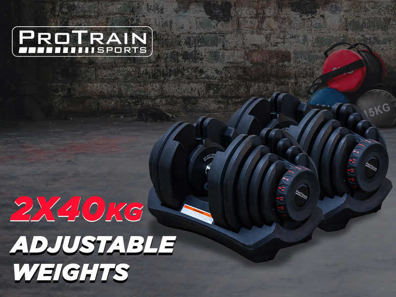 Pair Adjustable Dumbbells 40KG