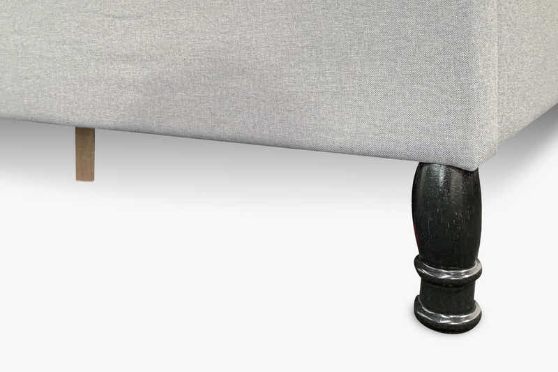 Lizina King Bedframe - Light Grey