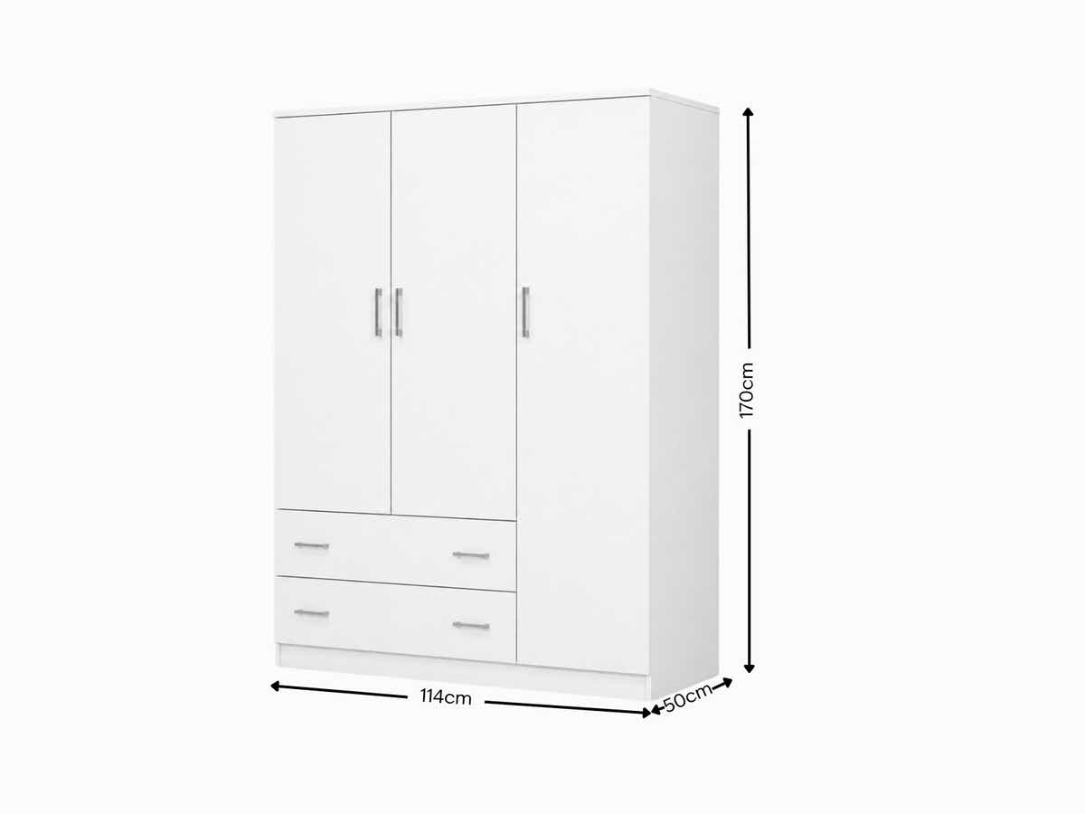 Klader 3-Door Wardrobe