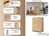 Skog 5-Drawer Tallboy