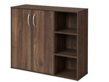 Okura 2-Door Shoe Cabinet with Shelf - Walnut