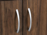 Okura 2-Door Shoe Cabinet with Shelf - Walnut