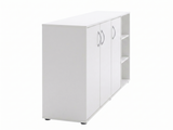 Okura 3-Door Shoe Cabinet with Shelf - White