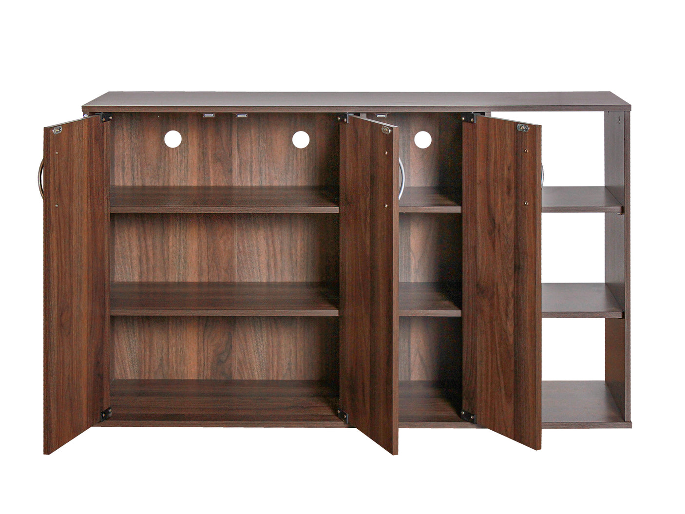 Okura Shoe Cabinet 3 Door Walnut