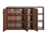 Okura Shoe Cabinet 3 Door Walnut