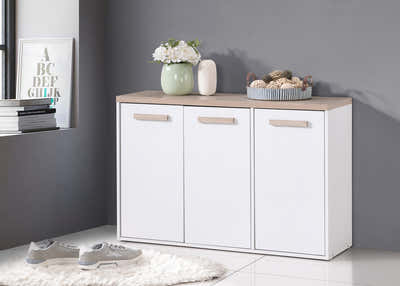 Orewa 3-Door Shoe Cabinet - Wall Mounted or Freestanding