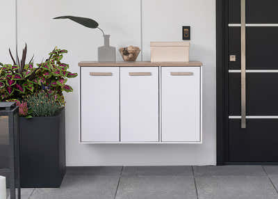 Orewa 3-Door Shoe Cabinet - Wall Mounted or Freestanding