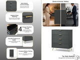 Zinnia 4-Drawer Tallboy