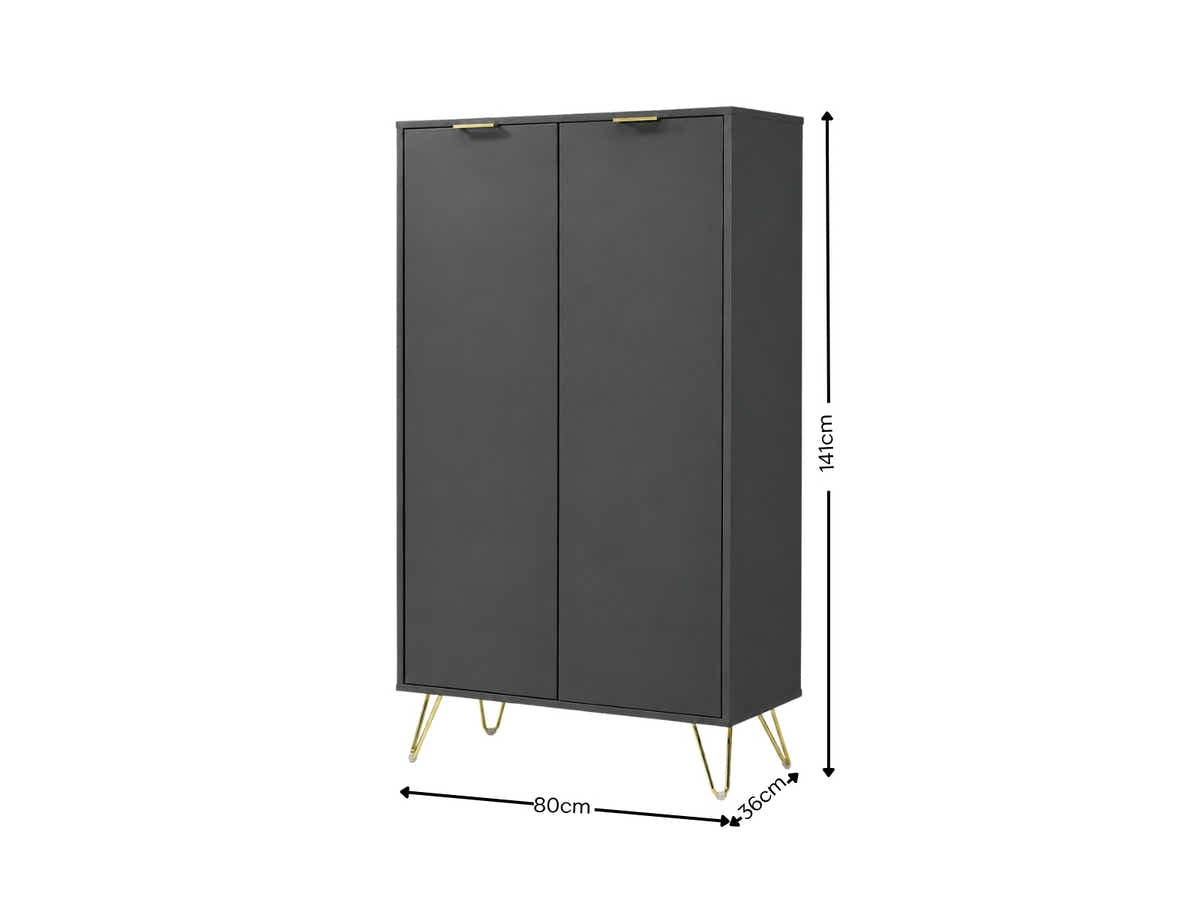 Zinnia 2-Door Shoe Storage Cabinet