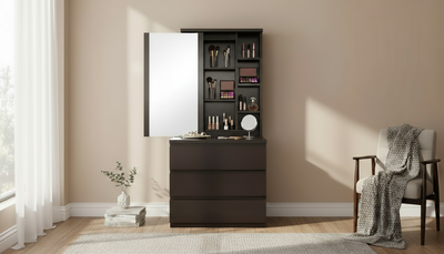Tiko 3-Drawer Dresser - Black Oak