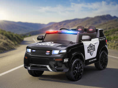 Ride On Car Ride On Police Car New Black