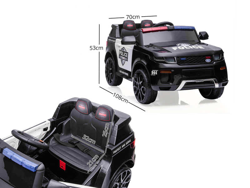 Ride On Car Ride On Police Car New Black