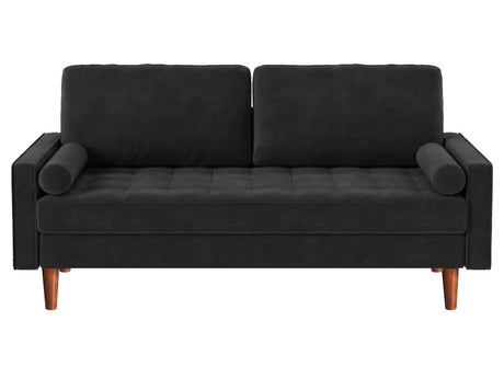 Gyllene 2-Seater Velvet Sofa - Black