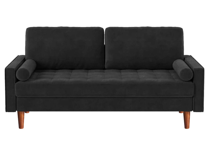 Gyllene 2-Seater Velvet Sofa - Black