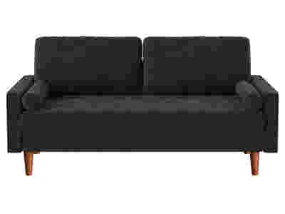 Gyllene 2-Seater Velvet Sofa - Black