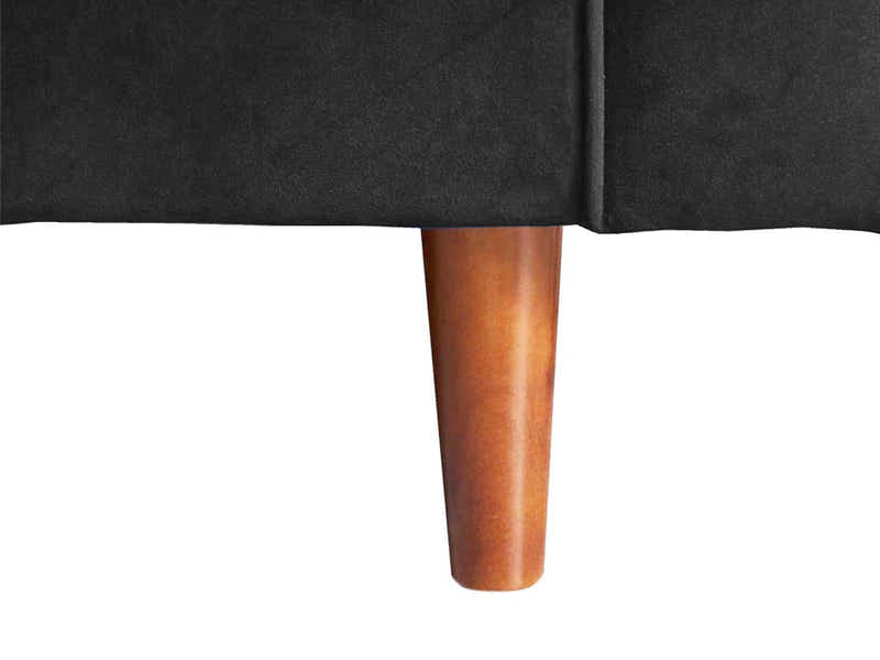 Gyllene 2-Seater Velvet Sofa - Black