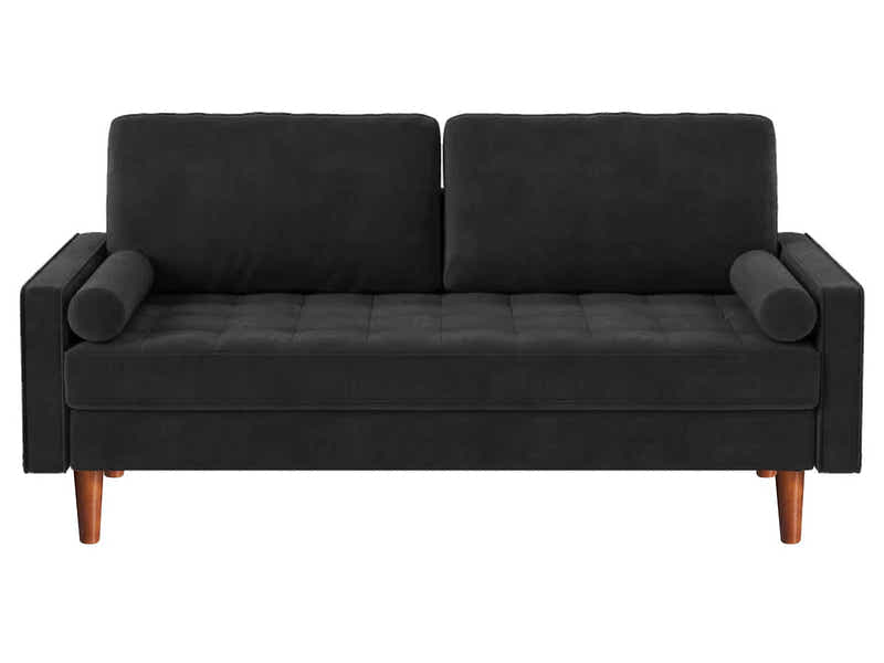 Gyllene 3-Seater Velvet Sofa - Black
