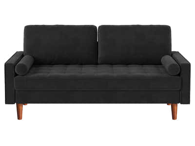 Gyllene 3-Seater Velvet Sofa - Black