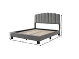 Innogen Bed Frame Grey - Queen