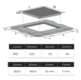 Midea 60cm Freezone Induction Cooktop