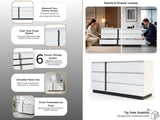 Kalmia 6-Drawer Lowboy