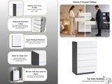 Kalmia 5-Drawer Tallboy