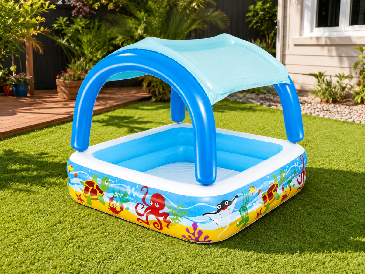 DS Bestway Beach Buddy Shaded Play Pool 1.40m x 1.40m