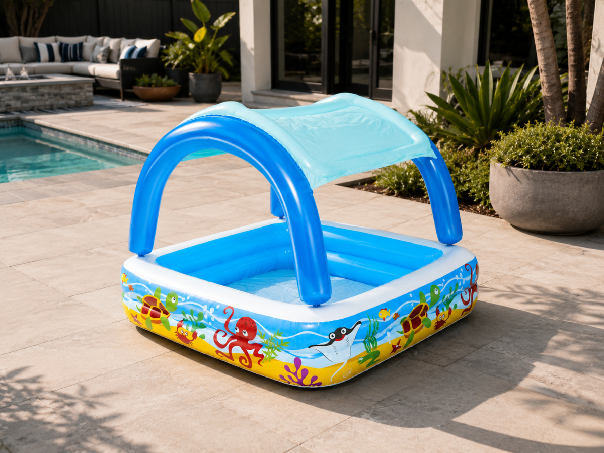 DS Bestway Beach Buddy Shaded Play Pool 1.40m x 1.40m